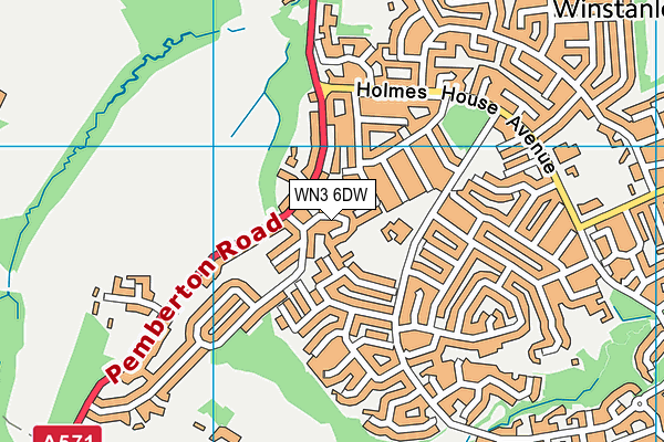 WN3 6DW map - OS VectorMap District (Ordnance Survey) WN3 6DW map - OS VectorMap District (Ordnance Survey)