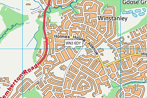 WN3 6DY map - OS VectorMap District (Ordnance Survey) WN3 6DY map - OS VectorMap District (Ordnance Survey)