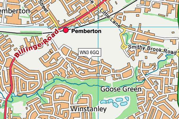 WN3 6GQ map - OS VectorMap District (Ordnance Survey) WN3 6GQ map - OS VectorMap District (Ordnance Survey)