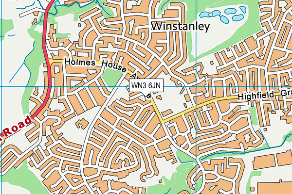 WN3 6JN map - OS VectorMap District (Ordnance Survey) WN3 6JN map - OS VectorMap District (Ordnance Survey)