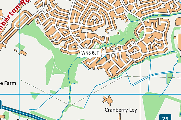 WN3 6JT map - OS VectorMap District (Ordnance Survey) WN3 6JT map - OS VectorMap District (Ordnance Survey)