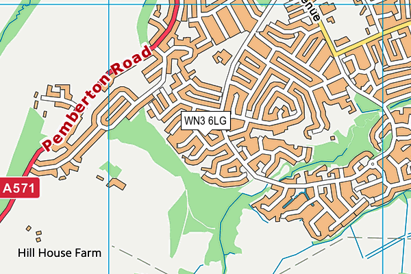 WN3 6LG map - OS VectorMap District (Ordnance Survey) WN3 6LG map - OS VectorMap District (Ordnance Survey)