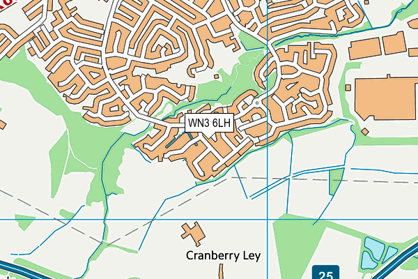 WN3 6LH map - OS VectorMap District (Ordnance Survey) WN3 6LH map - OS VectorMap District (Ordnance Survey)
