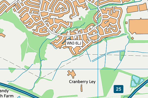 WN3 6LJ map - OS VectorMap District (Ordnance Survey) WN3 6LJ map - OS VectorMap District (Ordnance Survey)