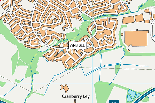 WN3 6LL map - OS VectorMap District (Ordnance Survey) WN3 6LL map - OS VectorMap District (Ordnance Survey)
