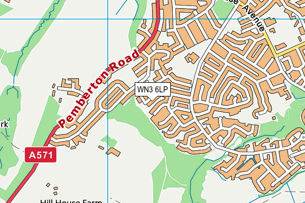 WN3 6LP map - OS VectorMap District (Ordnance Survey) WN3 6LP map - OS VectorMap District (Ordnance Survey)