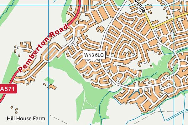 WN3 6LQ map - OS VectorMap District (Ordnance Survey) WN3 6LQ map - OS VectorMap District (Ordnance Survey)