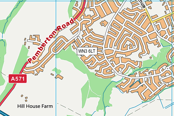 WN3 6LT map - OS VectorMap District (Ordnance Survey) WN3 6LT map - OS VectorMap District (Ordnance Survey)