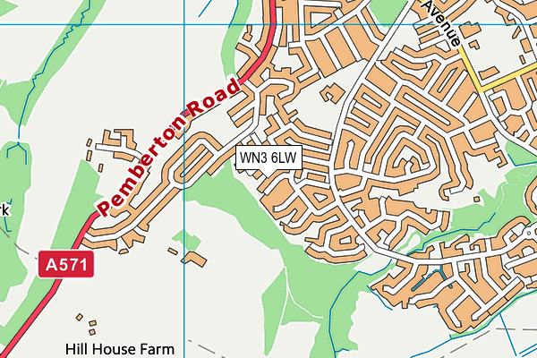 WN3 6LW map - OS VectorMap District (Ordnance Survey) WN3 6LW map - OS VectorMap District (Ordnance Survey)