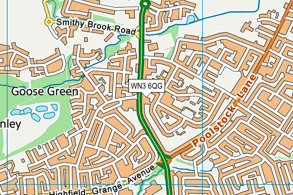 WN3 6QG map - OS VectorMap District (Ordnance Survey) WN3 6QG map - OS VectorMap District (Ordnance Survey)
