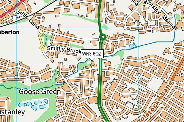 WN3 6QZ map - OS VectorMap District (Ordnance Survey) WN3 6QZ map - OS VectorMap District (Ordnance Survey)