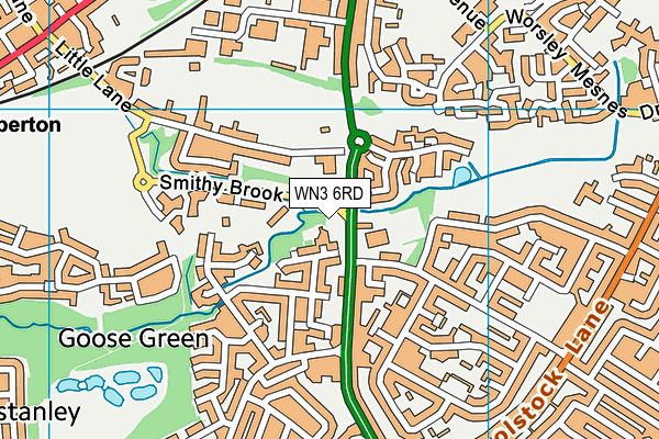 WN3 6RD map - OS VectorMap District (Ordnance Survey) WN3 6RD map - OS VectorMap District (Ordnance Survey)