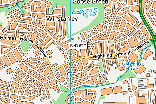 WN3 6TG map - OS VectorMap District (Ordnance Survey) WN3 6TG map - OS VectorMap District (Ordnance Survey)