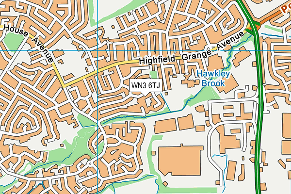 WN3 6TJ map - OS VectorMap District (Ordnance Survey) WN3 6TJ map - OS VectorMap District (Ordnance Survey)