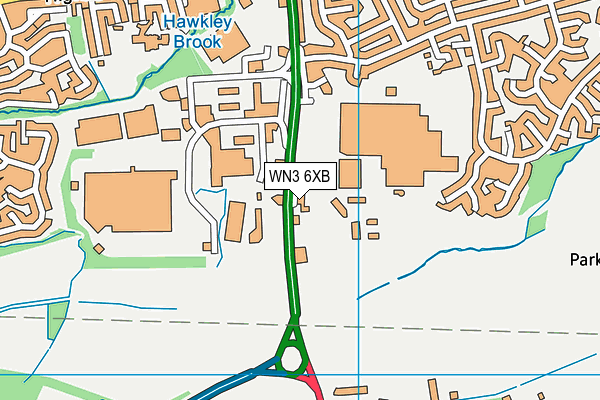 WN3 6XB map - OS VectorMap District (Ordnance Survey) WN3 6XB map - OS VectorMap District (Ordnance Survey)