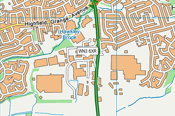 WN3 6XR map - OS VectorMap District (Ordnance Survey) WN3 6XR map - OS VectorMap District (Ordnance Survey)