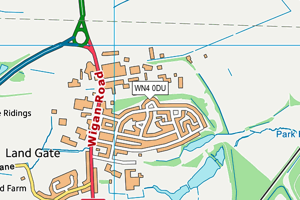 WN4 0DU map - OS VectorMap District (Ordnance Survey) WN4 0DU map - OS VectorMap District (Ordnance Survey)