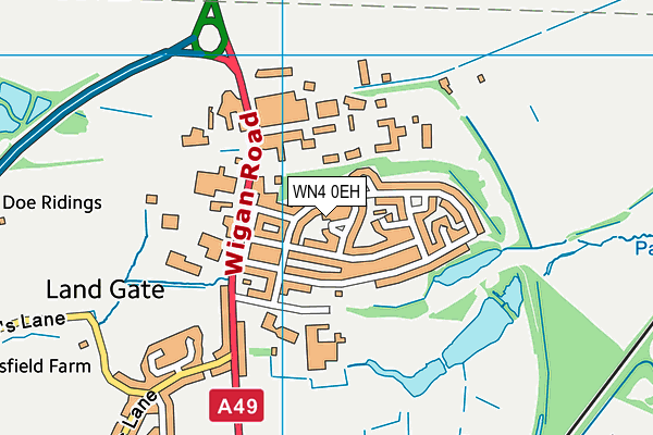 WN4 0EH map - OS VectorMap District (Ordnance Survey) WN4 0EH map - OS VectorMap District (Ordnance Survey)