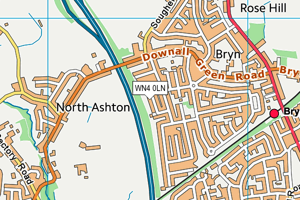 WN4 0LN map - OS VectorMap District (Ordnance Survey) WN4 0LN map - OS VectorMap District (Ordnance Survey)