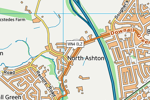WN4 0LZ map - OS VectorMap District (Ordnance Survey) WN4 0LZ map - OS VectorMap District (Ordnance Survey)