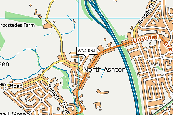 WN4 0NJ map - OS VectorMap District (Ordnance Survey) WN4 0NJ map - OS VectorMap District (Ordnance Survey)