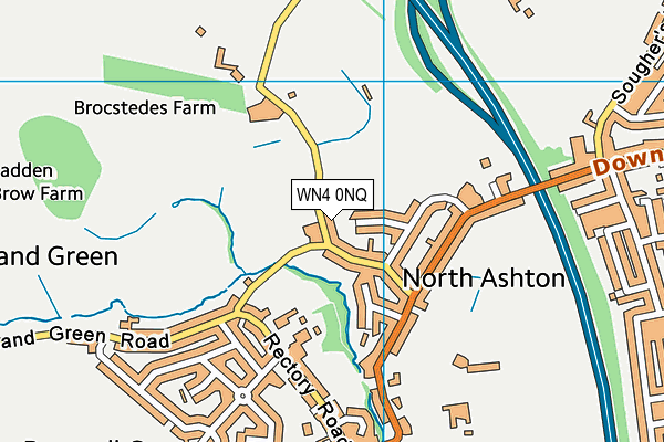 WN4 0NQ map - OS VectorMap District (Ordnance Survey)