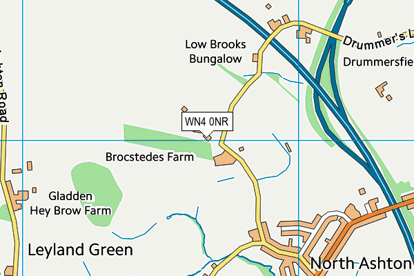 WN4 0NR map - OS VectorMap District (Ordnance Survey) WN4 0NR map - OS VectorMap District (Ordnance Survey)
