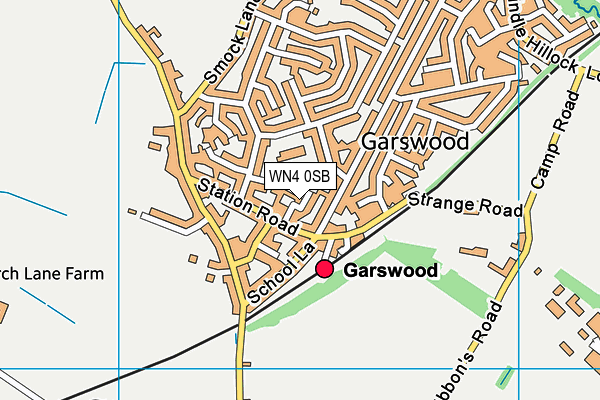 WN4 0SB map - OS VectorMap District (Ordnance Survey) WN4 0SB map - OS VectorMap District (Ordnance Survey)