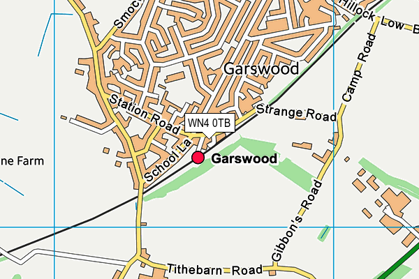 WN4 0TB map - OS VectorMap District (Ordnance Survey) WN4 0TB map - OS VectorMap District (Ordnance Survey)