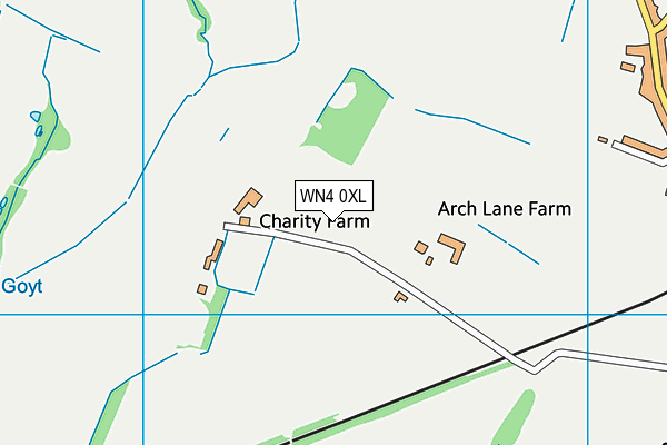 WN4 0XL map - OS VectorMap District (Ordnance Survey) WN4 0XL map - OS VectorMap District (Ordnance Survey)