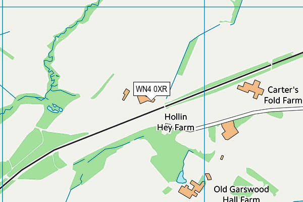 WN4 0XR map - OS VectorMap District (Ordnance Survey) WN4 0XR map - OS VectorMap District (Ordnance Survey)