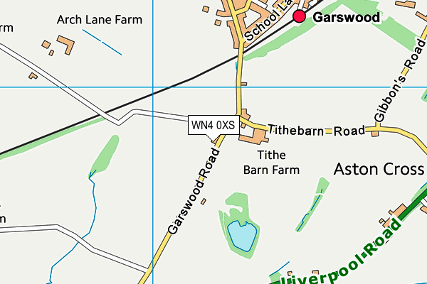 WN4 0XS map - OS VectorMap District (Ordnance Survey) WN4 0XS map - OS VectorMap District (Ordnance Survey)