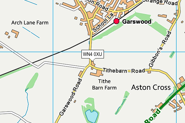 WN4 0XU map - OS VectorMap District (Ordnance Survey) WN4 0XU map - OS VectorMap District (Ordnance Survey)