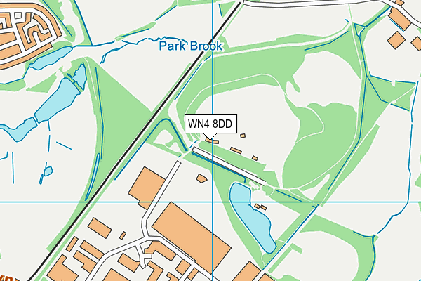 WN4 8DD map - OS VectorMap District (Ordnance Survey) WN4 8DD map - OS VectorMap District (Ordnance Survey)