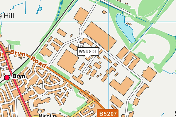 WN4 8DT map - OS VectorMap District (Ordnance Survey) WN4 8DT map - OS VectorMap District (Ordnance Survey)