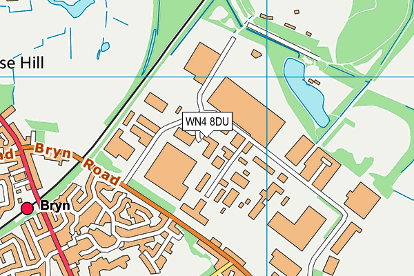 WN4 8DU map - OS VectorMap District (Ordnance Survey) WN4 8DU map - OS VectorMap District (Ordnance Survey)