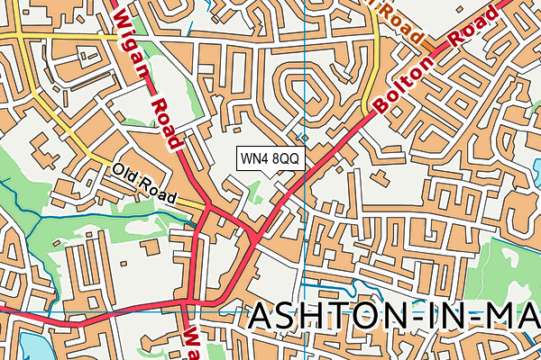 WN4 8QQ map - OS VectorMap District (Ordnance Survey) WN4 8QQ map - OS VectorMap District (Ordnance Survey)