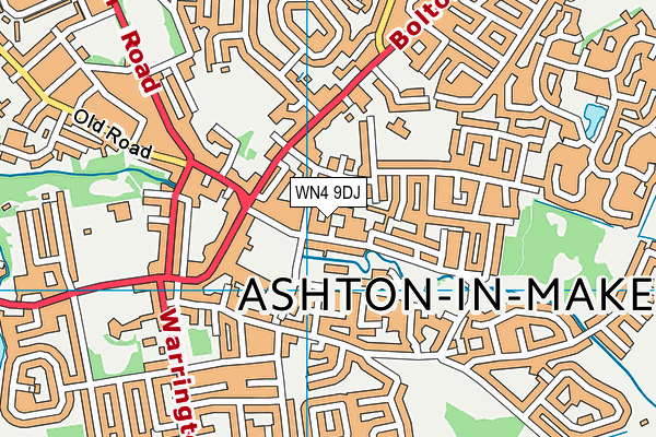 WN4 9DJ map - OS VectorMap District (Ordnance Survey) WN4 9DJ map - OS VectorMap District (Ordnance Survey)