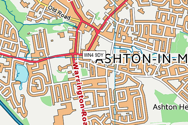 WN4 9DY map - OS VectorMap District (Ordnance Survey) WN4 9DY map - OS VectorMap District (Ordnance Survey)