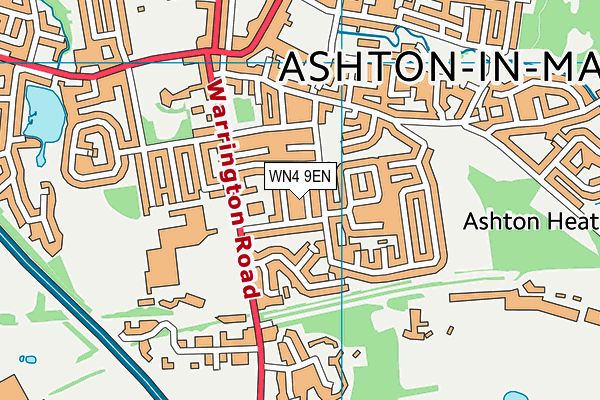WN4 9EN map - OS VectorMap District (Ordnance Survey)