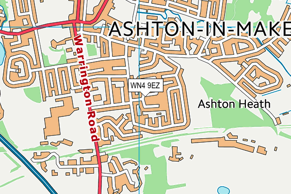 WN4 9EZ map - OS VectorMap District (Ordnance Survey) WN4 9EZ map - OS VectorMap District (Ordnance Survey)