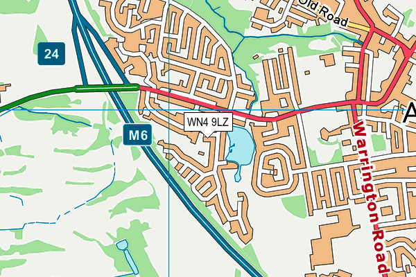 WN4 9LZ map - OS VectorMap District (Ordnance Survey) WN4 9LZ map - OS VectorMap District (Ordnance Survey)