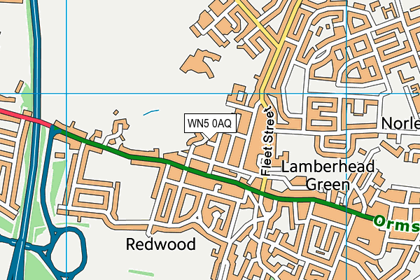 WN5 0AQ map - OS VectorMap District (Ordnance Survey)