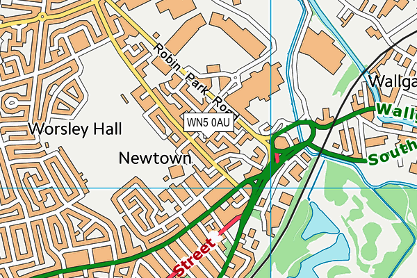 WN5 0AU map - OS VectorMap District (Ordnance Survey) WN5 0AU map - OS VectorMap District (Ordnance Survey)