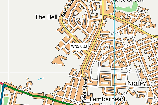 WN5 0DJ map - OS VectorMap District (Ordnance Survey) WN5 0DJ map - OS VectorMap District (Ordnance Survey)