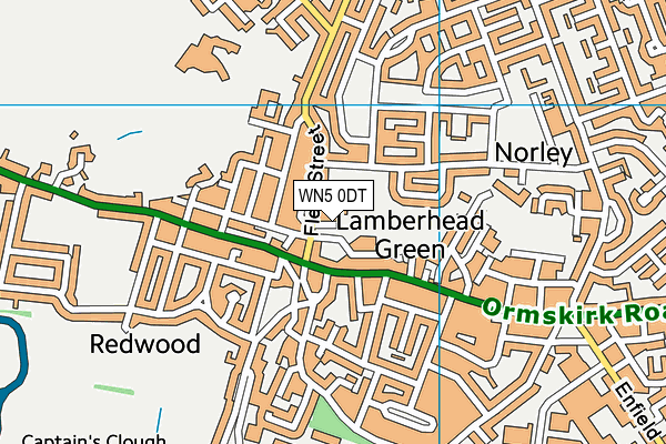 WN5 0DT map - OS VectorMap District (Ordnance Survey) WN5 0DT map - OS VectorMap District (Ordnance Survey)