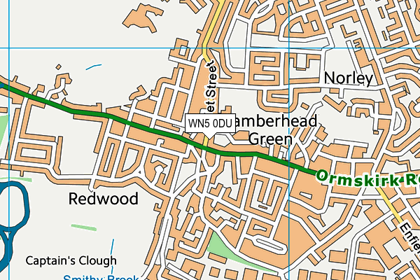 WN5 0DU map - OS VectorMap District (Ordnance Survey) WN5 0DU map - OS VectorMap District (Ordnance Survey)