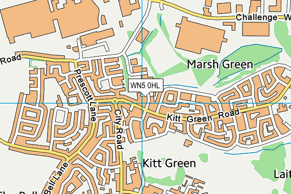 WN5 0HL map - OS VectorMap District (Ordnance Survey) WN5 0HL map - OS VectorMap District (Ordnance Survey)