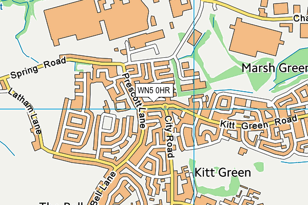 WN5 0HR map - OS VectorMap District (Ordnance Survey) WN5 0HR map - OS VectorMap District (Ordnance Survey)