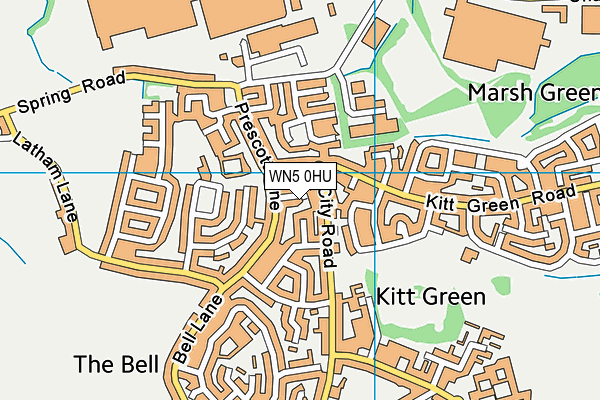 WN5 0HU map - OS VectorMap District (Ordnance Survey) WN5 0HU map - OS VectorMap District (Ordnance Survey)
